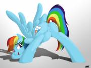 Rainbow Dash Getting Wet [Solo] (Artist: Ihavnoname)