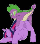 Moustache Mode [Twilight][Spike][M/F][Anal] (Artist: Buttercupsaiyan)