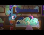 Rainbow Dash Watching Lyra And Bonbon 69