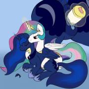 Loving Sisters [Princess Celestia And Princess Luna][F/F][Incest] (Artist: Clopper-Dude)