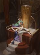 Second Coming [Princess Celestia][Twilight][F/F][Oral] (Artist:exalius)