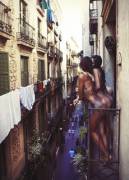 Enjoying The Sights Of Barcelona.