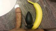 Loving My New Large Renegade Spade Butt Plug, Me And Banana For Scale
