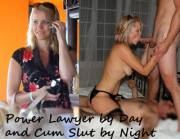 Hotwife Is A Power Lawyer And Cum Slut