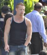 Redhead In A Tank Top Smoking A Red.