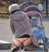 Reaching Down For A Bottle