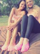 Two Girls In Ped Socks