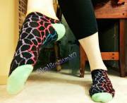 My Adorable Bright Neon Size 11 Socks! (Self Post)