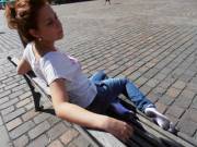 Super Dirty White Socks In Park