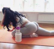 Malin Bjork White Socks In Yoga Pants, More In Comments (X-Post /R/Girlsinyogapants)