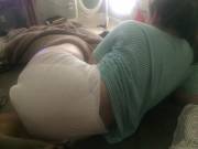 In Bed With A Huge Diaper