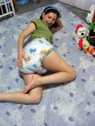 Showing Her Toys, Her New Underwear.