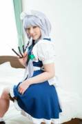More Lewd Sakuya Cosplay [Softcore, 3Dpd]