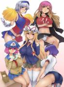 Oma School Girls [Big Breasts, Panty]