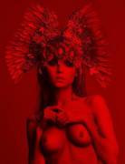 Topless In Red