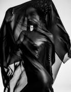 Anastasia Naked Under Black Silk 2