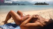 Touching Herself On The Beach Gif