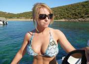 Sexy Blonde On Vacation