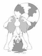 Rikki Bent Over And Ready To Receive (By Marblesoda)