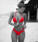 Sierra Skye Enjoying A Day At The Beach