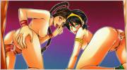 Toph And Ty Lee Both Getting An Anal Creampie (Kitsune999)
