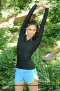 Nina Dobrev In Central Park