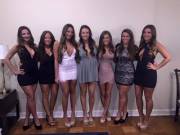 Lineup Of Brunette Hotties