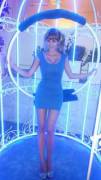 Blue Dress In A Cage