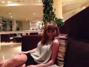 Black Skirt, Speckled Top