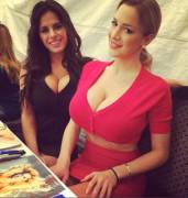 Wendy With Jordan Carver (From R/Bustypetite)