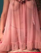 Sheer Pink Nightie Ready (F)Or Removal