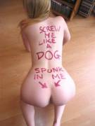 Dirty Juliet Writing On Her Body