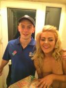 Cum On Face For The Pizza Man (Pizza Dare)