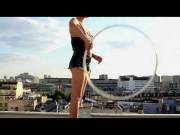 Hula Hoop On Paris Roofs
