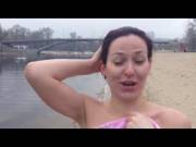 Hot Girl Skinny Dipping