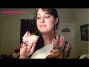 Girl Eats Donut With Seductive Sounds