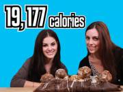 Food Fetish Anyone ? ? ? 2 Girls Make Total Pigs Of Themselves