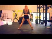 Redhead Twerks At Fitness Center