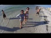 Beach Bunny Flashing Dem T's For A Metal Detecting Stream. (2:23)