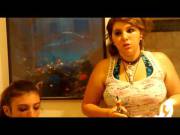 Having A Friend Pierce Nipples In The Bathroom [3:20]