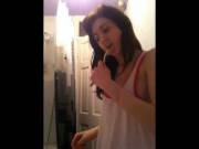 Brushing Teeth Down Blouse [58S]