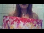 Boobie Painter Naked Breast Painting Demo 1