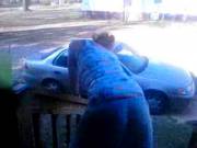 Twerking On Front Steps [0:42]