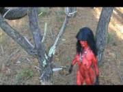 Demon Bodypaint In The Woods [Throughout]
