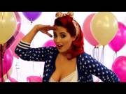 Lucy Vixen Models Tutti Rouge Lingerie