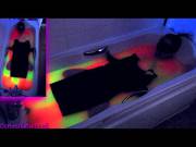 Uv Gunge Bath - Getting Dressed And Undressed In Thick Glowing Slime. Nothing Else ...