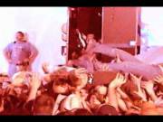 Crowd Surfer Having Trouble Keeping Her Pants On