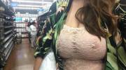 Sheer Top In Walmart Got Me A Little Attention (F)