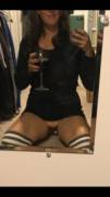 This Weather Calls (F)Or Thigh Highs And Red Wine