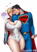 Superman Uses Power Girl's Boob Window Properly [Dc Comics]